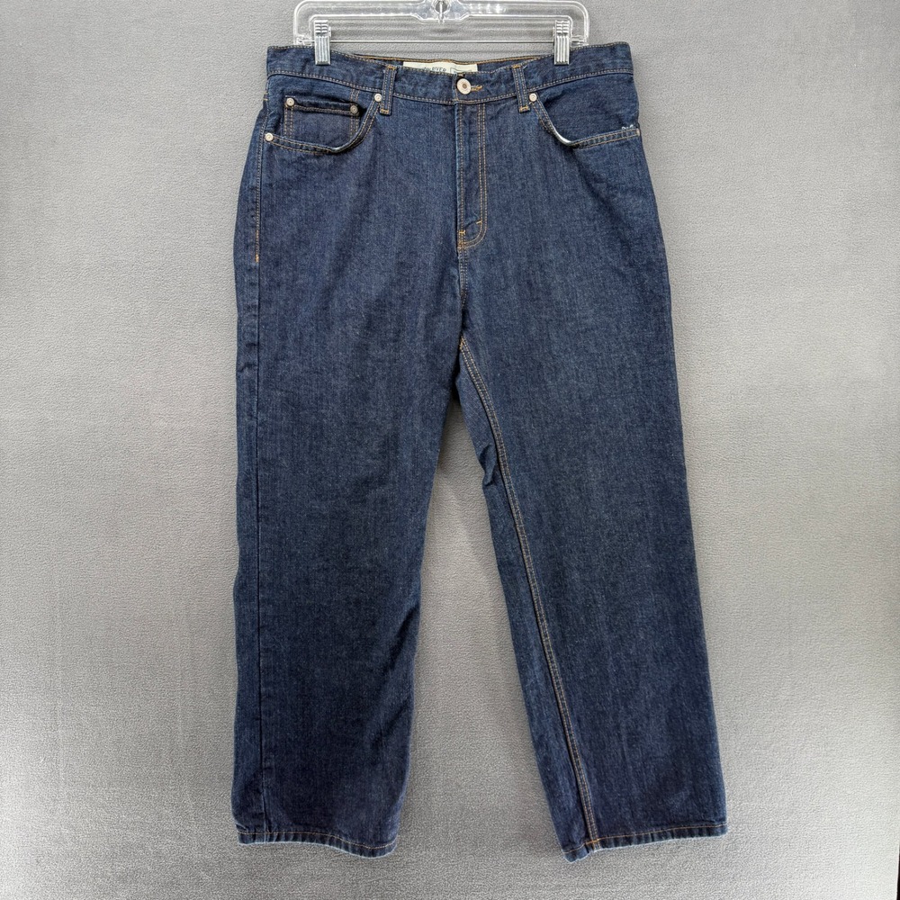Canyon River Blues Jeans Mens 34x30 Dark Wash Relaxed Fit Denim Retro
